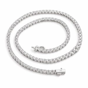 Moissanite Necklace – 18 Inch - 4 mm