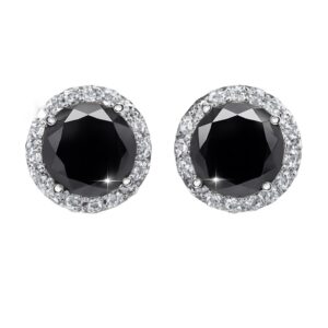Earrings – 1 Carat – Black