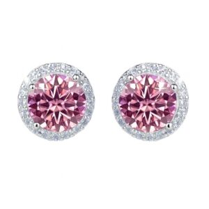 Heart Necklace – 1 Carat – Pink