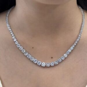 Princess Necklace – Full Moissanite