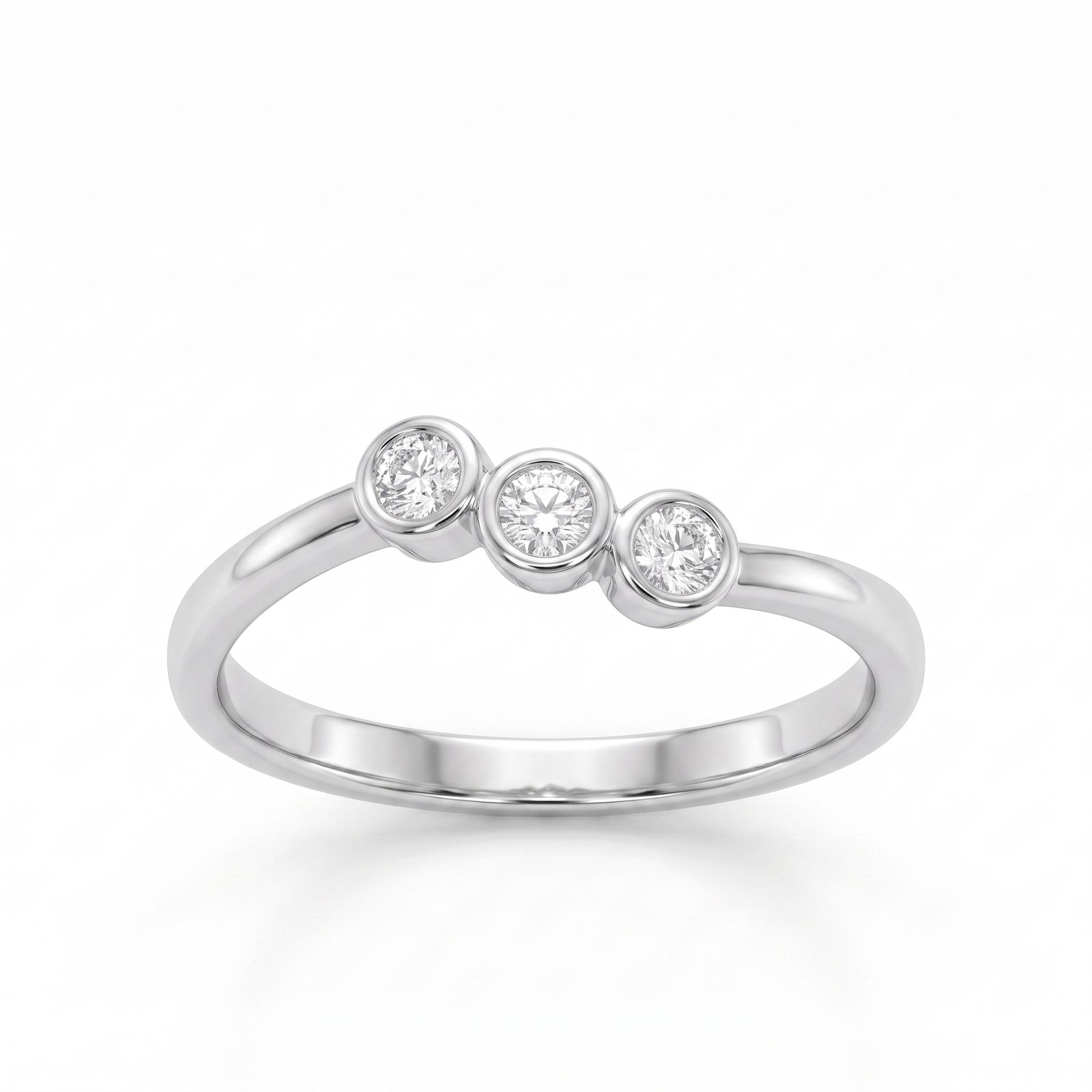 Bezel Trio Band - Monaya Diamonds