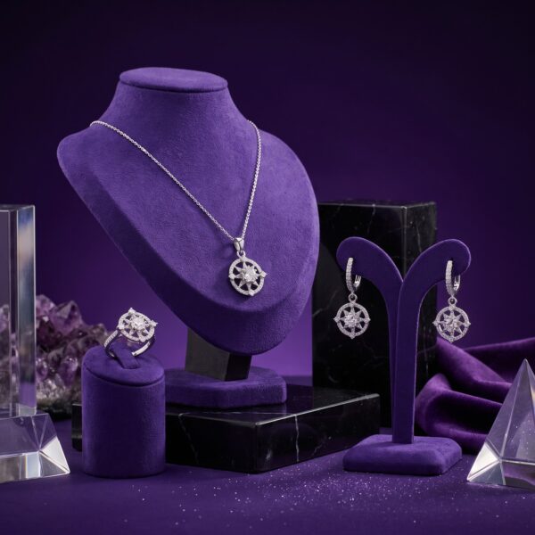 Cantilever Cluster Ring and Chain - Monaya Diamonds