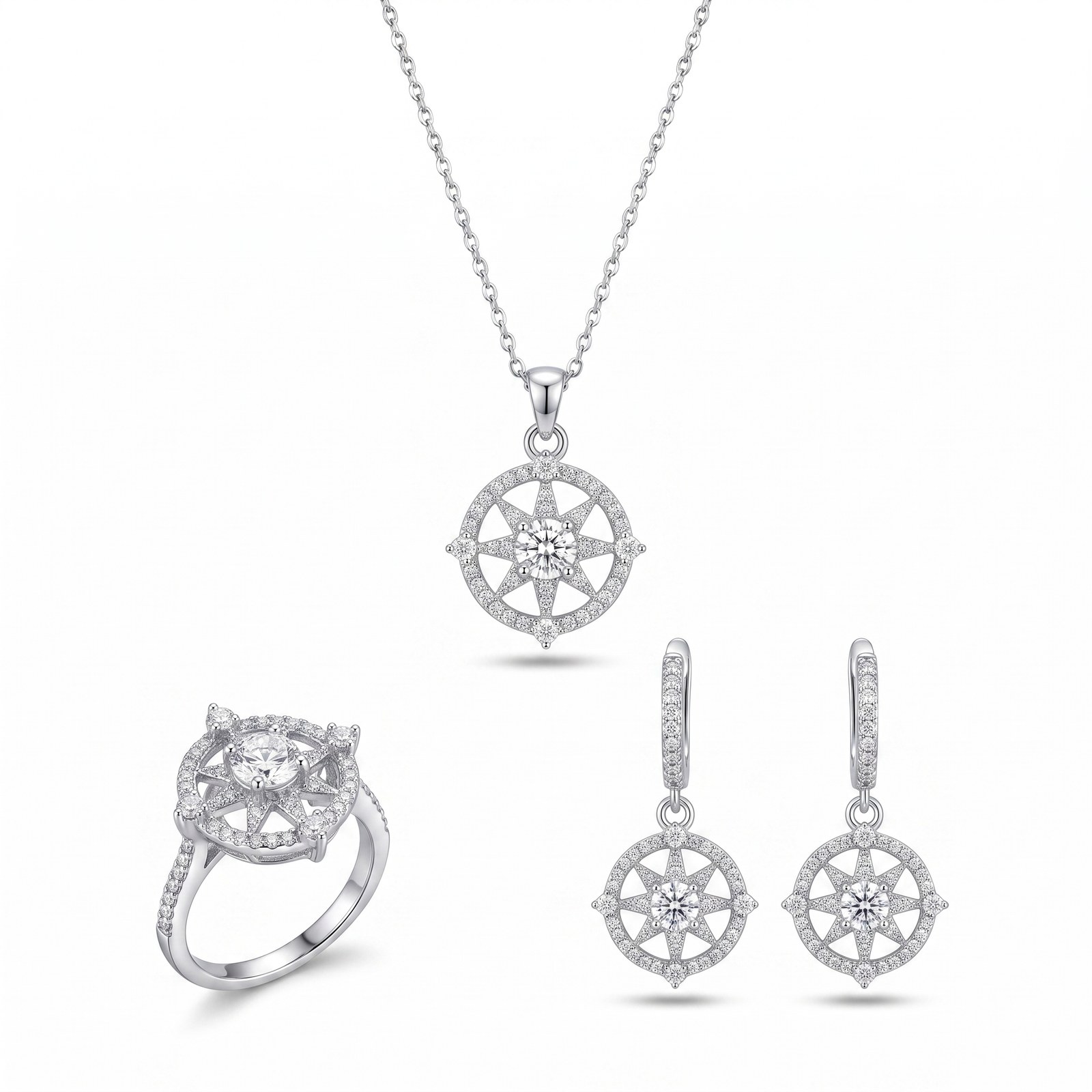 Cantilever Cluster Ring and Chain Cantilever Cluster Ring and Chain - Monaya Diamonds