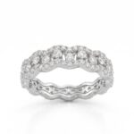 Domed Multi-Row Pavé Band - Monaya Diamonds