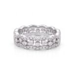 Domed Multi-Row Pavé Band - Monaya Diamonds