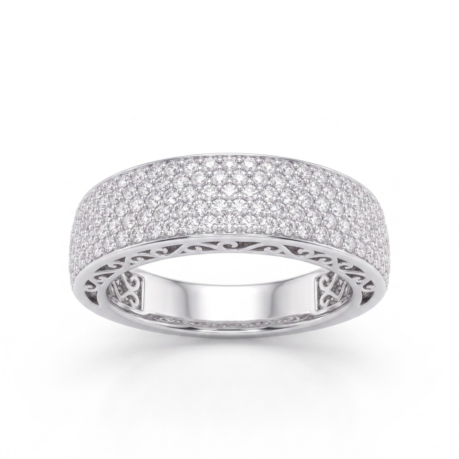 Filigree Multi-Row Band - Monaya Diamonds