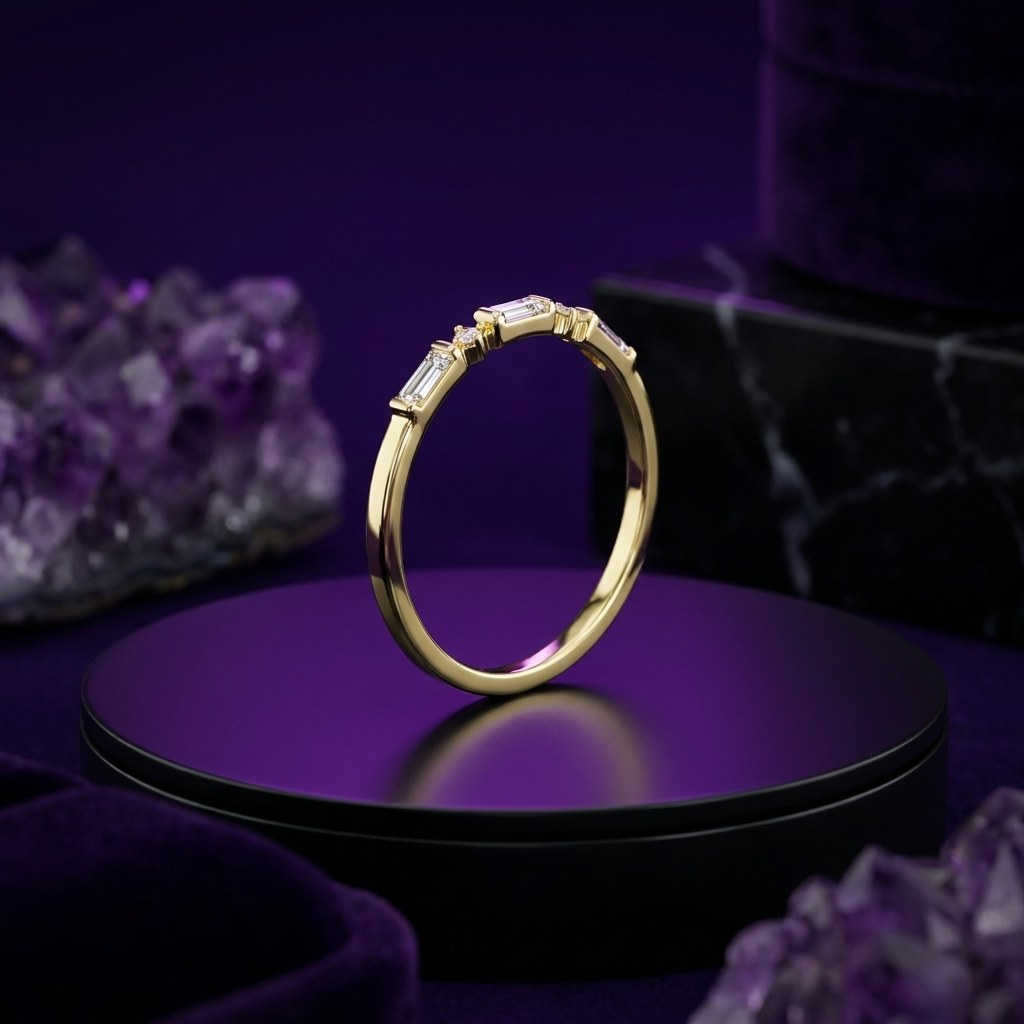Fine Yellow Accent Band Fine Yellow Accent Band - Monaya Diamonds