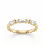 Fine Yellow Accent Band - Monaya Diamonds