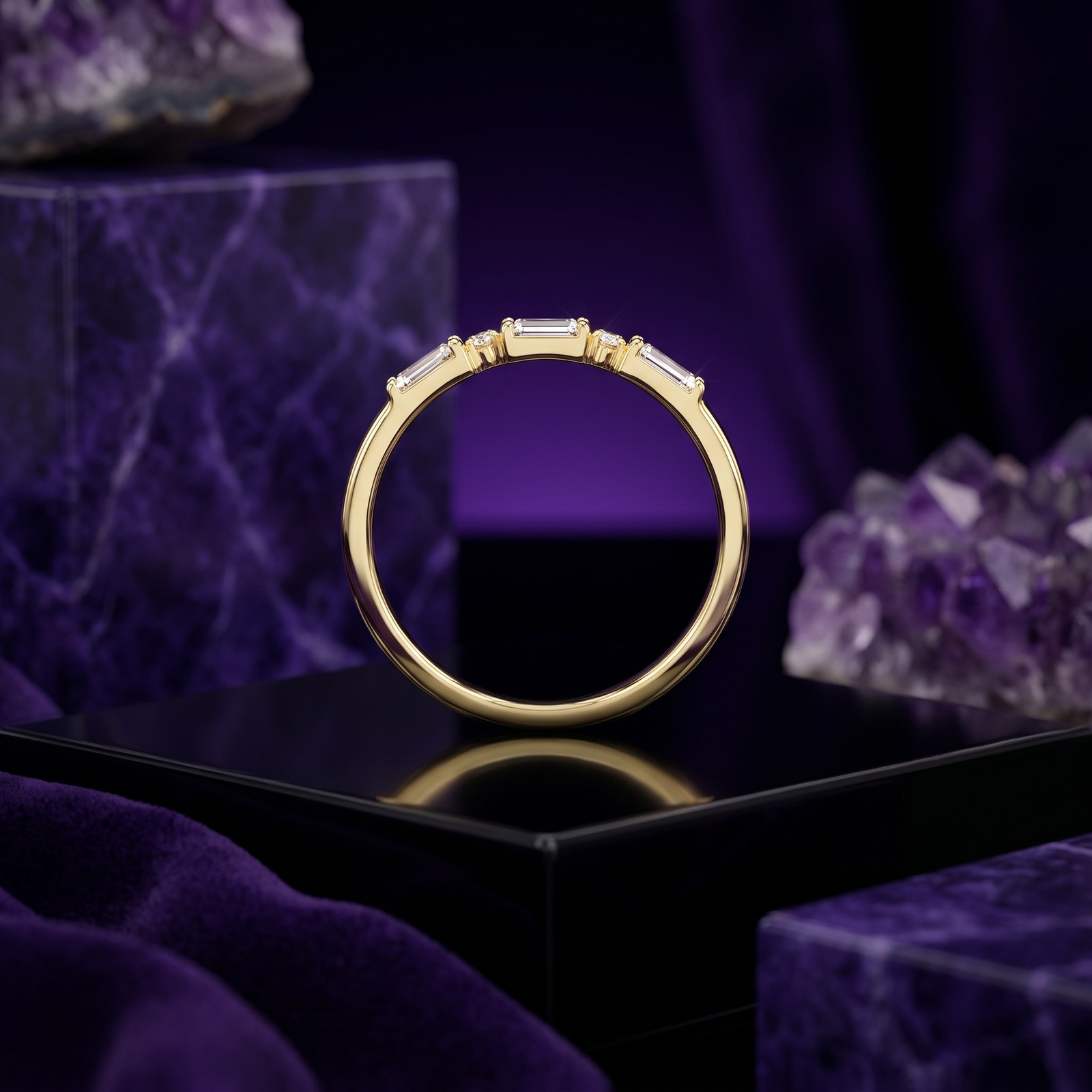 Fine Yellow Accent Band Fine Yellow Accent Band - Monaya Diamonds