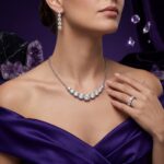 Graduated Half Eternity and Chain - Monaya Diamonds