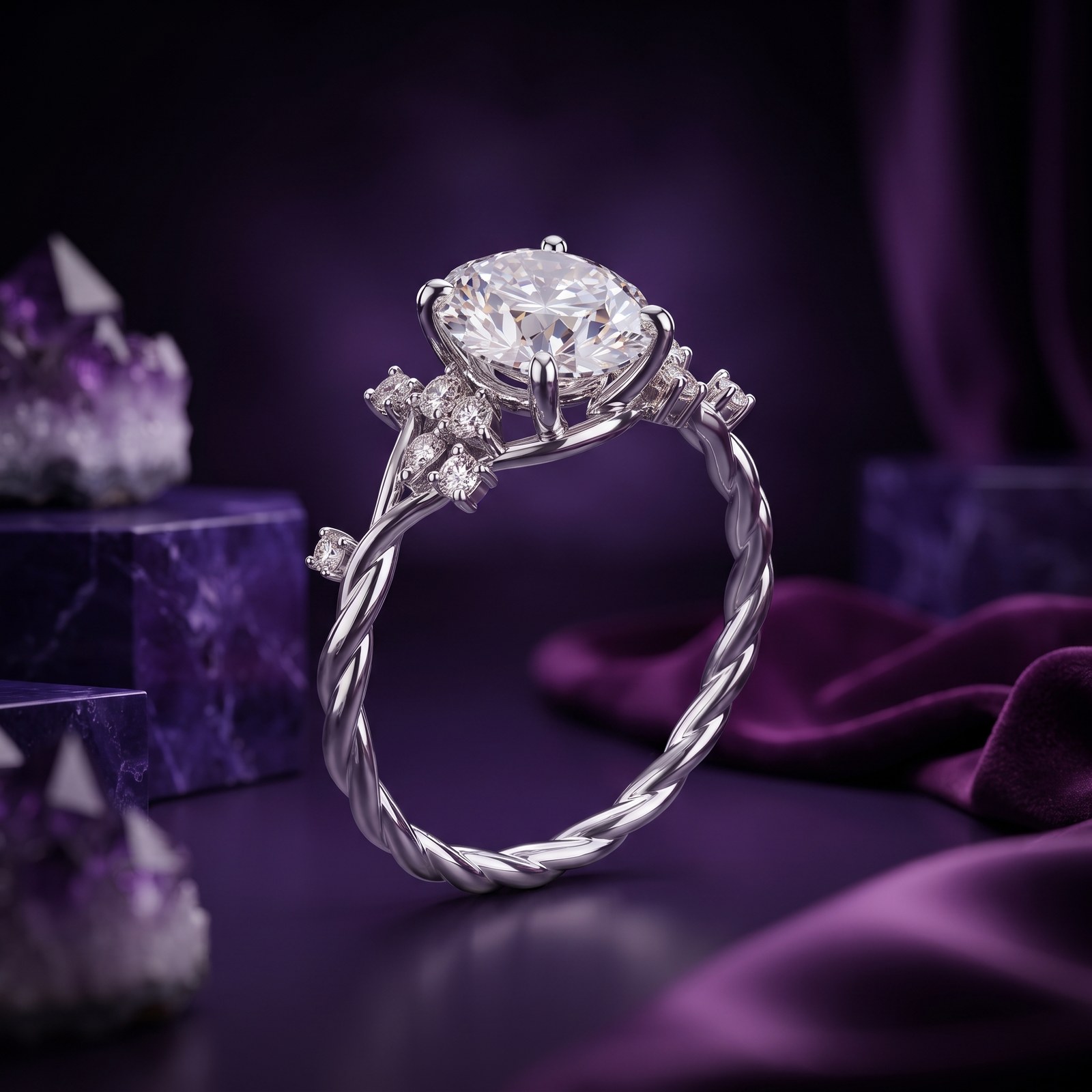 Marquise Twist Cluster Marquise Twist Cluster - Monaya Diamonds