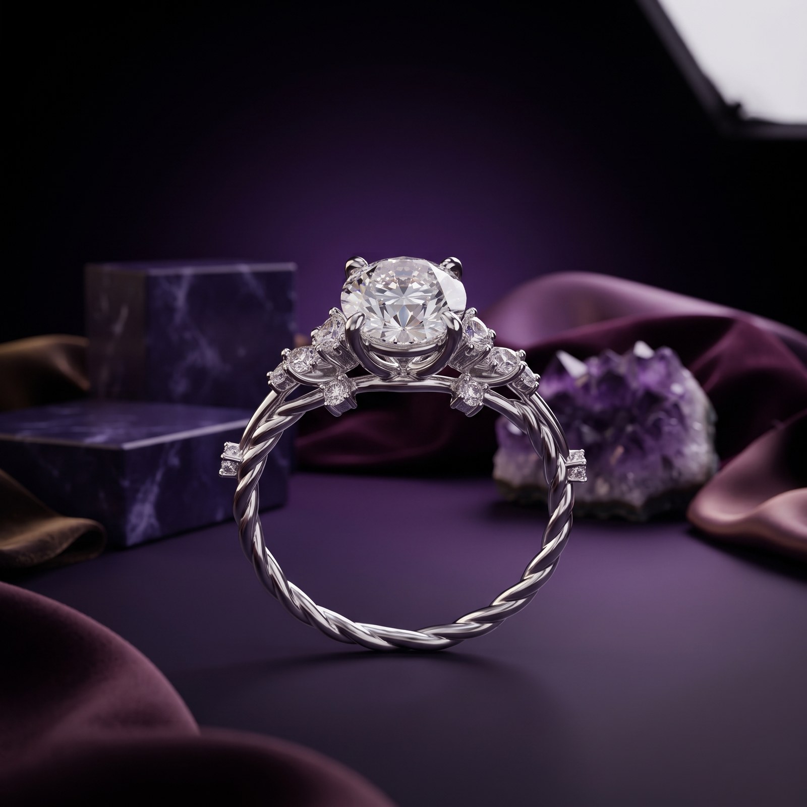 Marquise Twist Cluster Marquise Twist Cluster - Monaya Diamonds