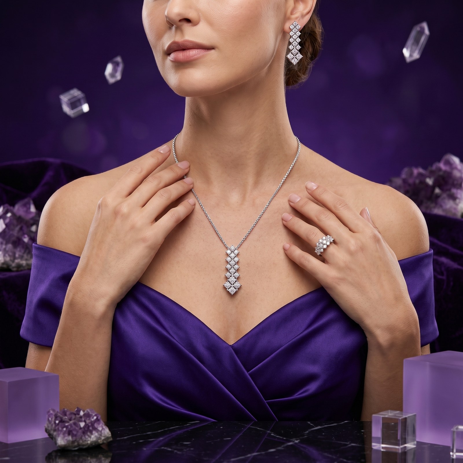 Pavé Arch Components Set Pavé Arch Components Set - Monaya Diamonds