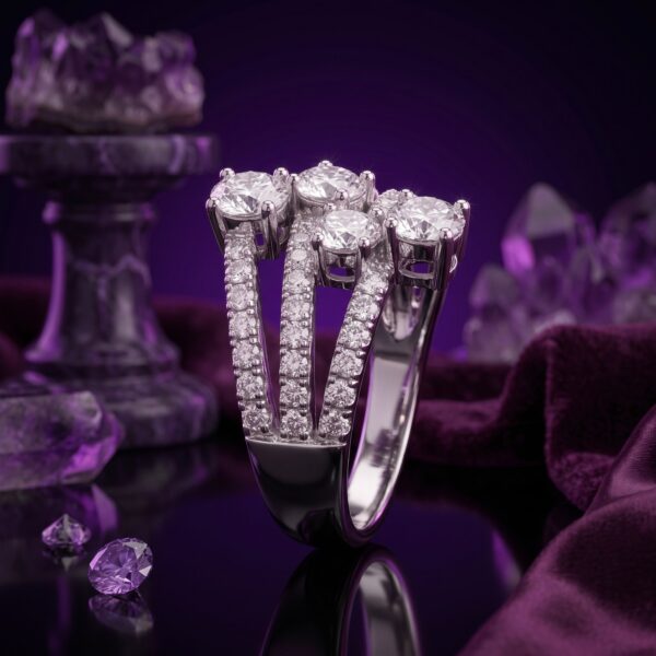 Quad-Stone Crossover Bypass - Monaya Diamonds