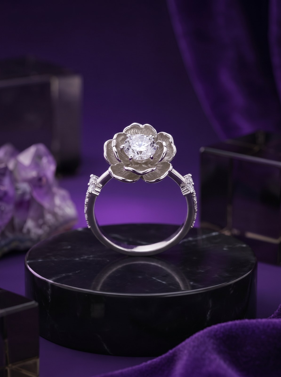 Rose Blossom Ring - Monaya Diamonds