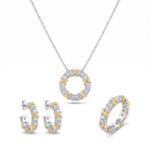 Two-Tone Baguette Eternity and Chain - Monaya Diamonds