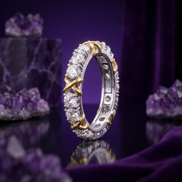Two-Tone X-Link Eternity - Monaya Diamonds