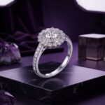 Vintage Floral Halo - Monaya Diamonds