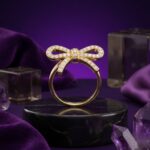 Yellow Gold Bow Band - Monaya Diamonds