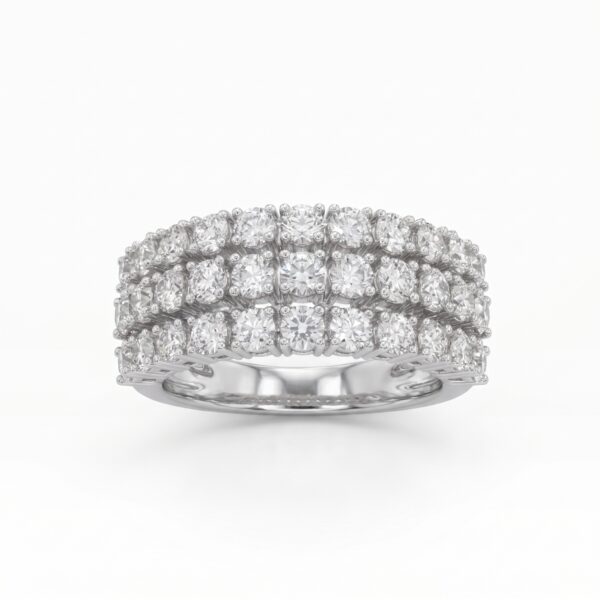 Four-Row Statement Ring