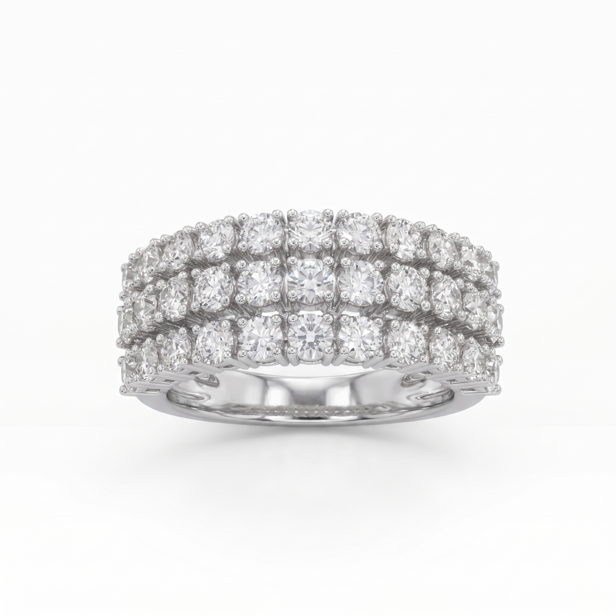 Four-Row Statement Ring