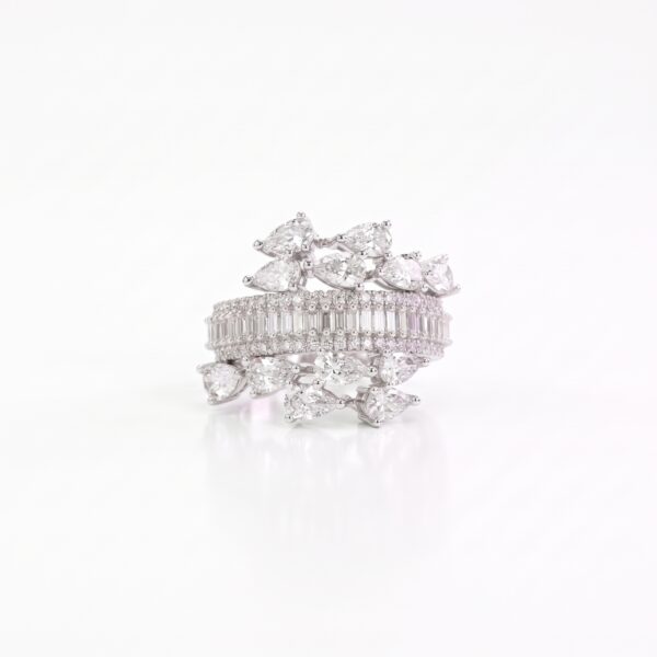 Layered Marquise Crown Ring